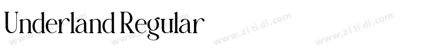Underland Regular字体转换